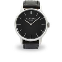 Montre Locman Homme 1960 Solo Tempo in Acier 0251V01-00BKNKPK